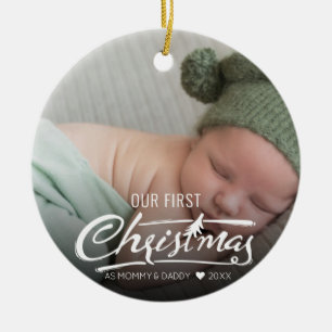 Ornament Our first Christmas as mom and dad
