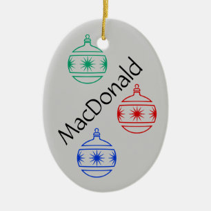 Ornament - Oval - Christmas Decorations