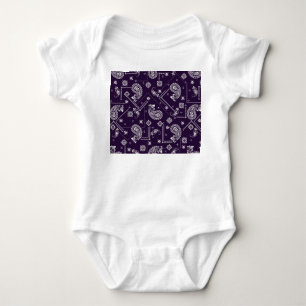 Ornament Paisley Bandana Print Pattern Baby Bodysuit