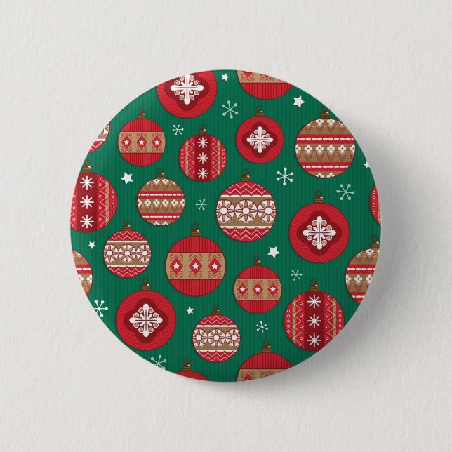 Ornament pattern 2 inch round button (Front)