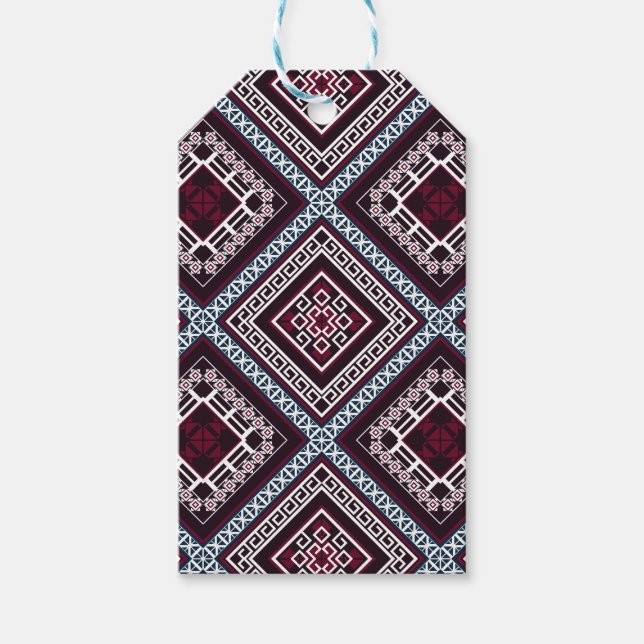 Ornament Pattern Gift Tags (Front)