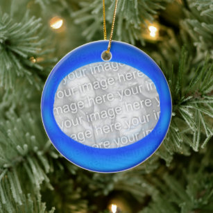 Ornament - Personalize Blue ball