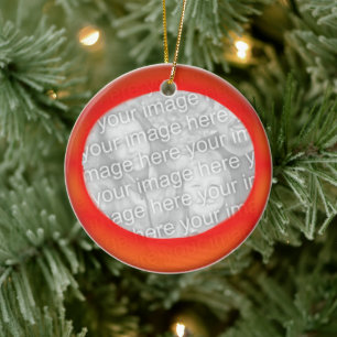 Ornament - Personalize Red ball (back)