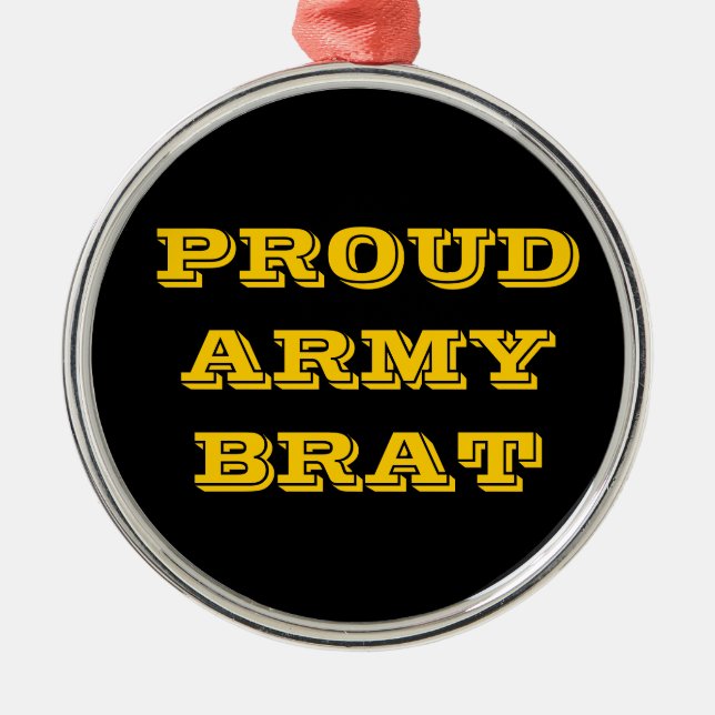 Ornament Proud Army Brat (Front)