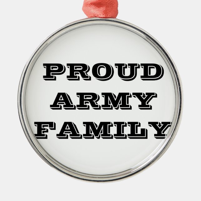 Ornament Proud Army Family (Front)