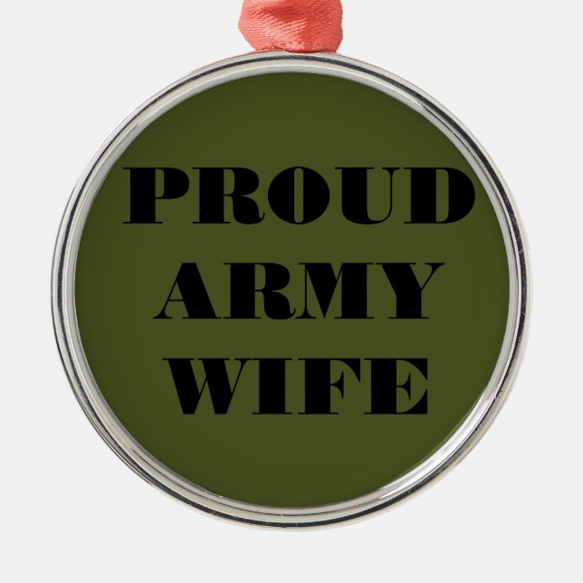 Ornament Proud Army Wife (Front)