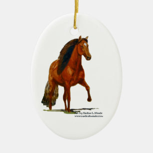 Ornament, Red Peruvian Paso Ceramic Ornament
