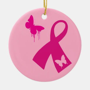Ornament: Ribbon with Butterfly Christmas Ornament