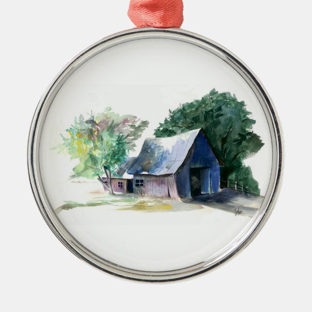 Ornament - Rural barn (Front)