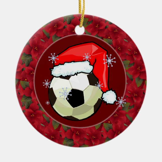 Ornament - Santa Soccerball (Front)