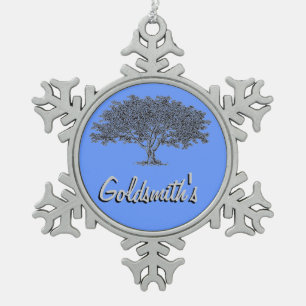 Ornament - Snowflake - Family tree with name