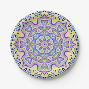 Ornament snowflake paper plate