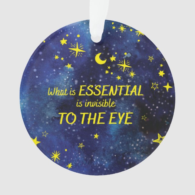 Ornament STARS the little prince QUOTE (Front)
