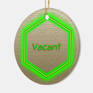 Ornament - Vacancy sign (linen)