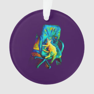 Ornament WITH A CAT ART DESIGN