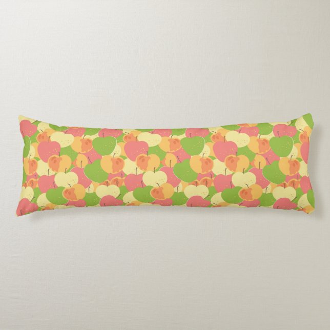 Ornament With Apples Body Pillow (Front)