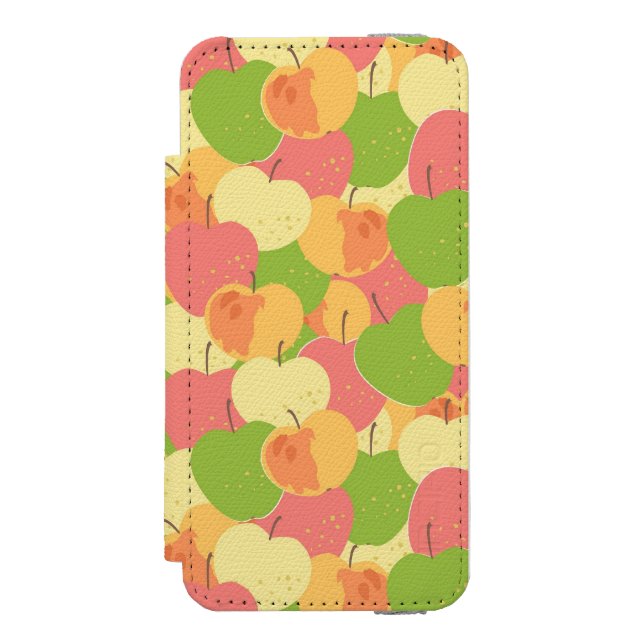 Ornament With Apples Incipio iPhone Wallet Case (Folio Front)