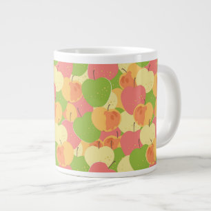 Ornament With Apples Large Coffee Mug