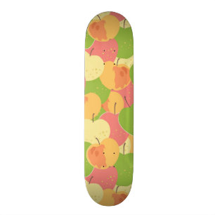 Ornament With Apples Skateboard