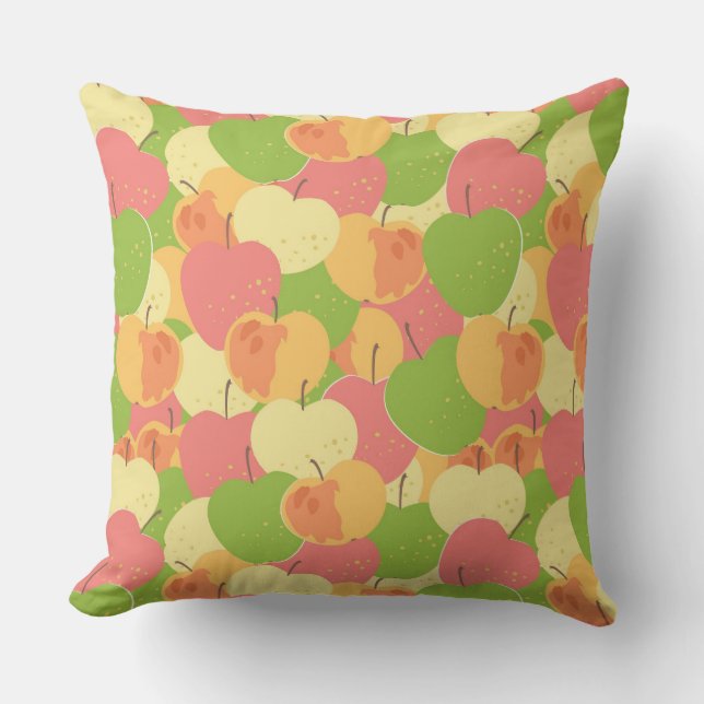 Ornament With Apples Throw Pillow (Front)