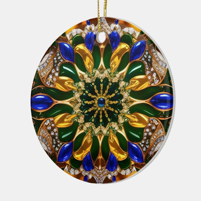 Ornament with Brazil Colours Design (Left)