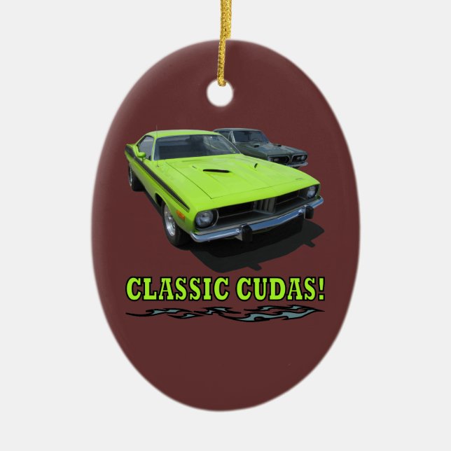 Ornament With Classic Cudas Design (Front)