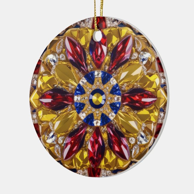 Ornament with Colombia Colours Design (Left)