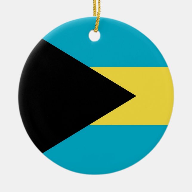 Ornament with flag of Bahamas (Front)