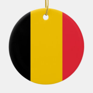 Ornament with flag of Belgium