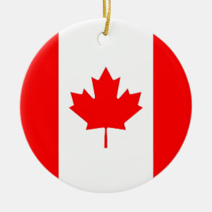 Ornament with flag of Canada