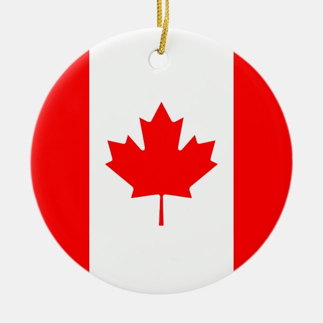 Ornament with flag of Canada (Front)