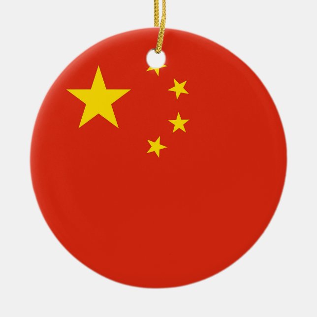 Ornament with flag of China (Front)
