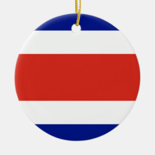 Ornament with flag of Costa Rica