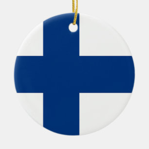 Ornament with flag of Finland