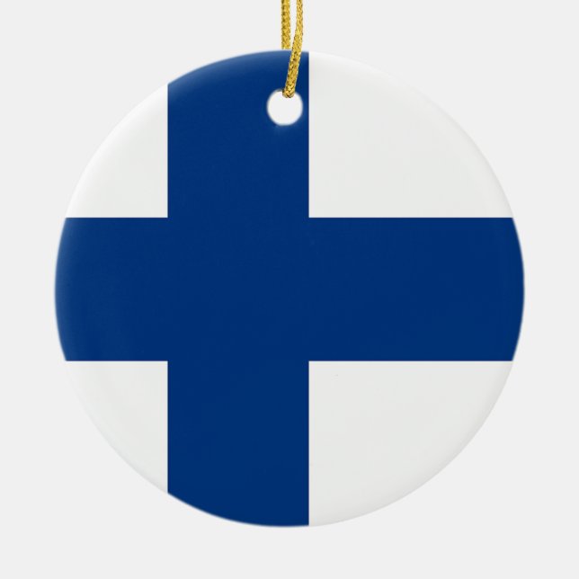 Ornament with flag of Finland (Front)