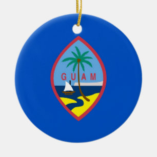Ornament with flag of Guam