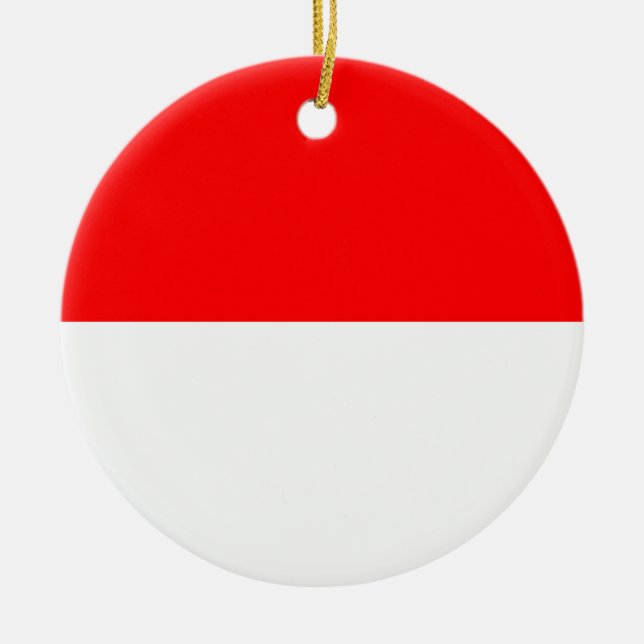 Ornament with flag of Indonesia (Front)