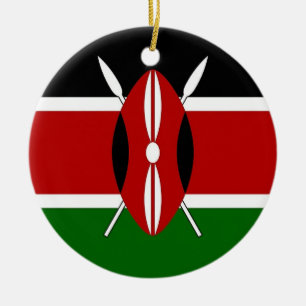 Ornament with flag of Kenya