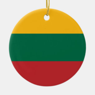 Ornament with flag of Lithuania