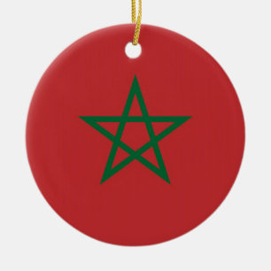 Ornament with flag of Morocco