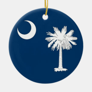 Ornament with flag of South Carolina