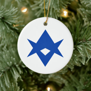 Ornament with flag of Toyota City, Japan