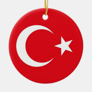 Ornament with flag of Turkey