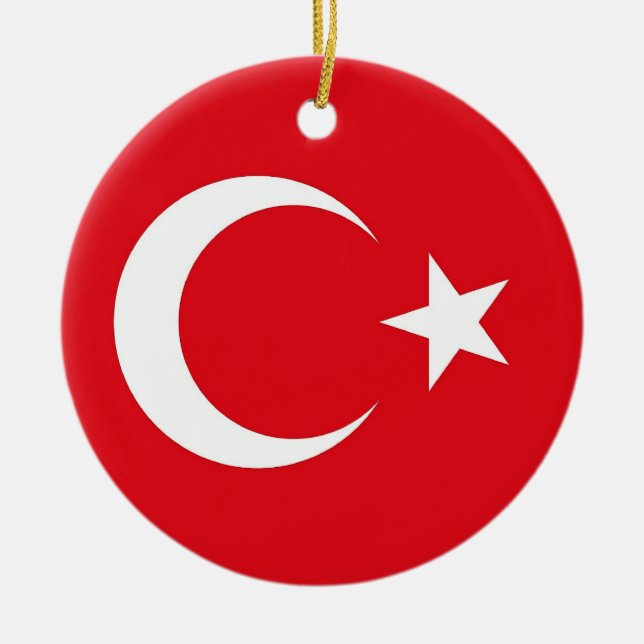 Ornament with flag of Turkey (Front)