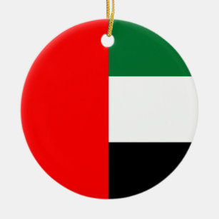 Ornament with flag of United Arab Emirates