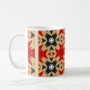 Ornament With Geometric Colourful Pattern,  Silk N Coffee Mug