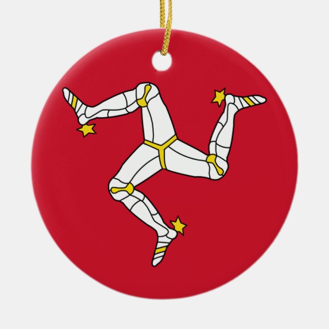 Ornament with Isle of Man flag, United Kingdom (Front)