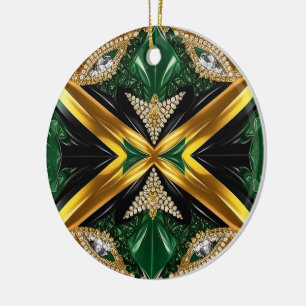 Ornament with Jamaican Colours Design