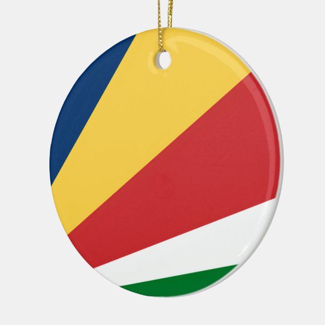 Ornament with Seychelles Colours Design (Left)
