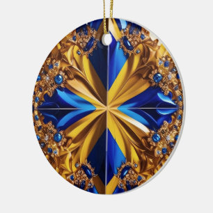 Ornament with Sweden Colours Design